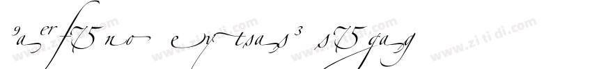 Zapfino ExtraLT Liga字体转换